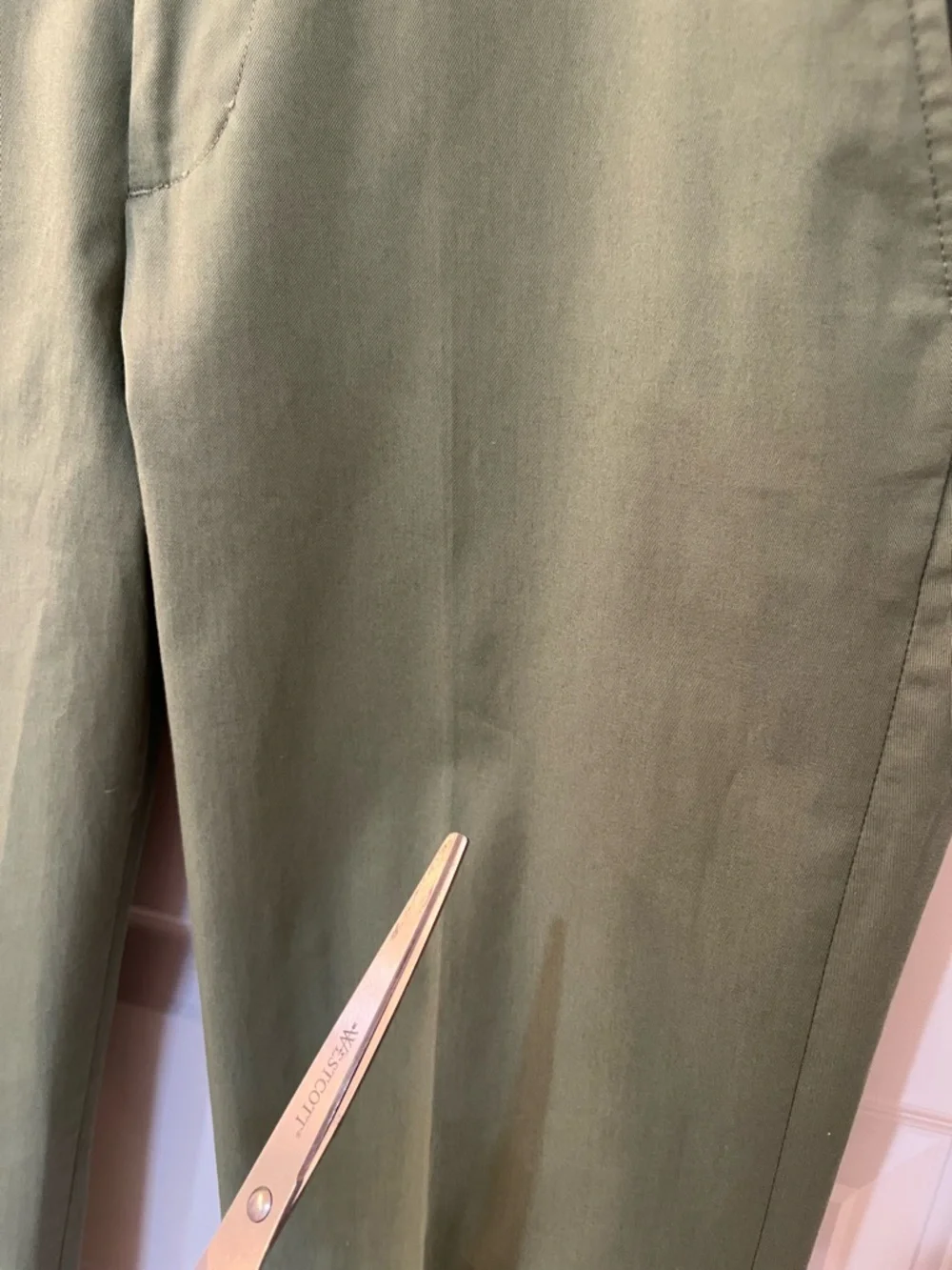 Bonobos Slim Fit Olive Green Chinos‎ Pants Size 30x29 Italian Emmetex Fabric